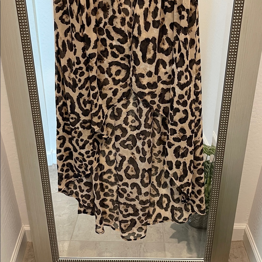 Leopard or Cheetah Print Brown and Black Cover up size Medium - Picture 3 of 8
